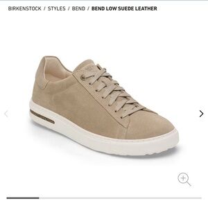 Birkenstock Bend Low Suede Leather Shoes - Taupe - size 7 US (37 eu)